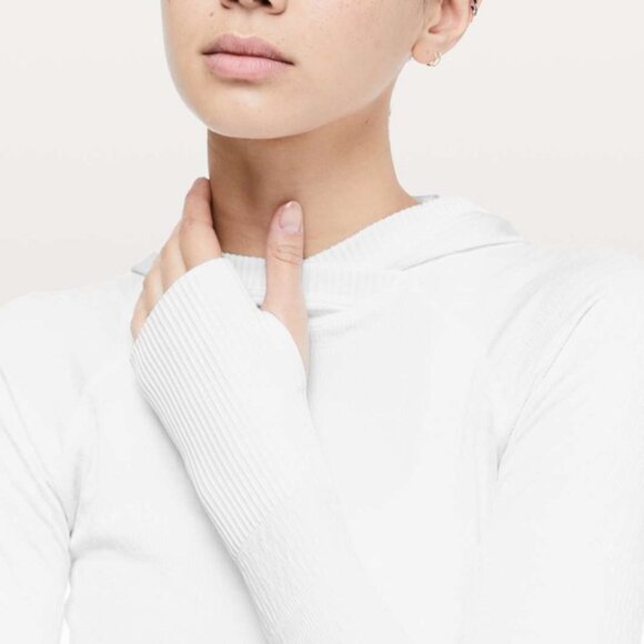 Lululemon White Rest Less Hoodie - Picture 3 of 10